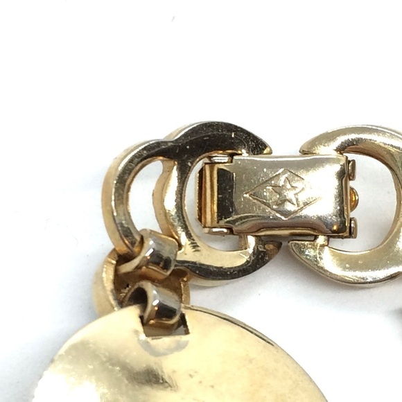 MID-CENTURY MODERN MCM PARURE GOLD TONE NECKLACE EARRING BRACELET SET - Picture 9 of 17